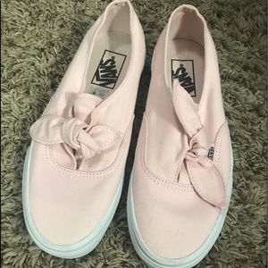 Pink bow vans
